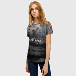 Женская футболка 3D Nickelback - фото 2