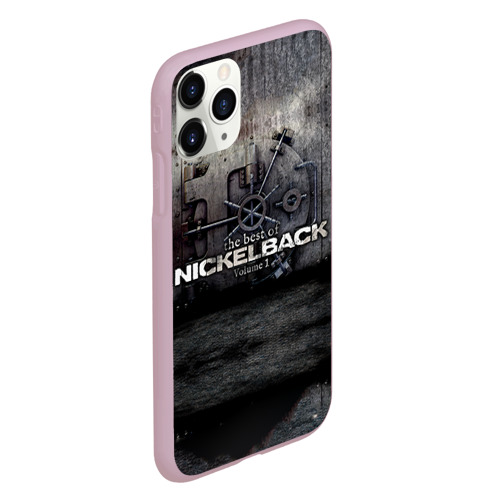 Чехол для iPhone 11 Pro матовый Nickelback, цвет розовый - фото 3