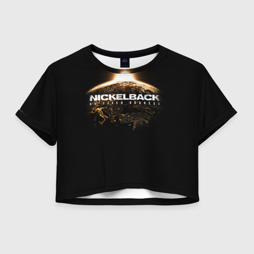 Женская футболка Crop-top 3D Nickelback