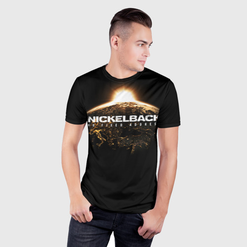 Мужская футболка 3D Slim Nickelback, цвет 3D печать - фото 3