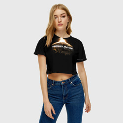 Женская футболка Crop-top 3D Nickelback - фото 2