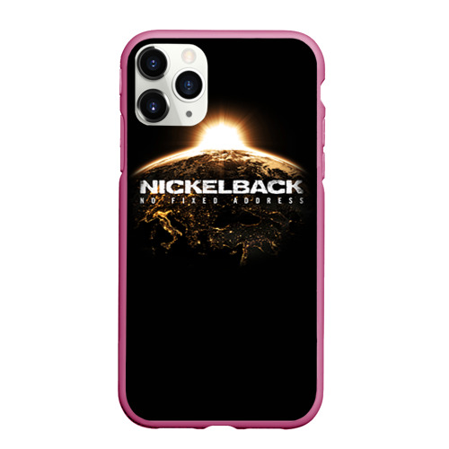 Чехол для iPhone 11 Pro матовый Nickelback, цвет малиновый