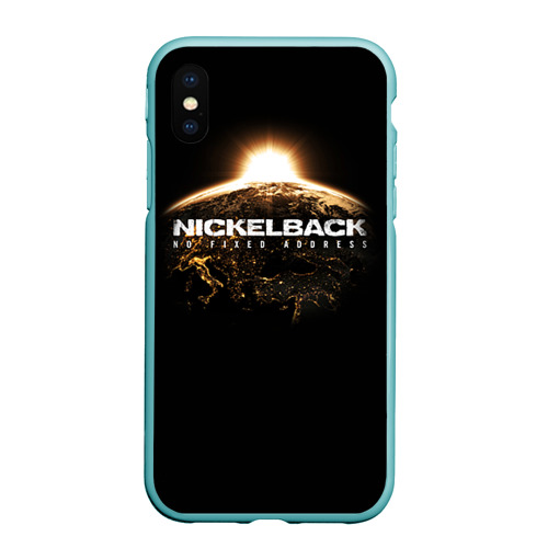 Чехол для iPhone XS Max матовый Nickelback, цвет мятный