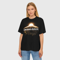 Женская футболка oversize 3D Nickelback - фото 2