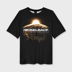 Женская футболка oversize 3D Nickelback