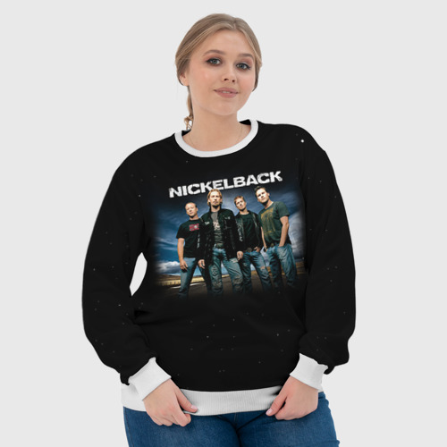 Женский свитшот 3D Nickelback, цвет 3D печать - фото 6