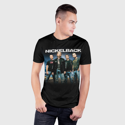 Мужская футболка 3D Slim Nickelback, цвет 3D печать - фото 3