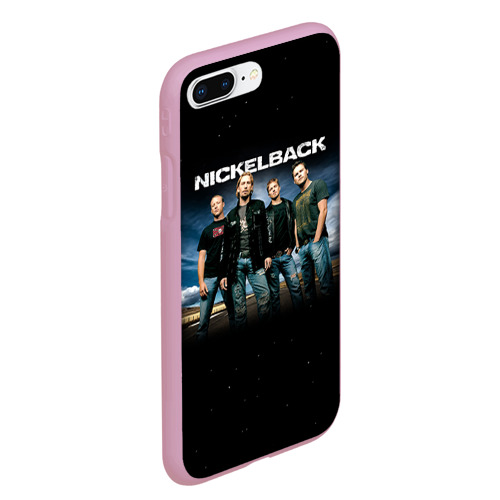 Чехол для iPhone 7Plus/8 Plus матовый Nickelback, цвет розовый - фото 3