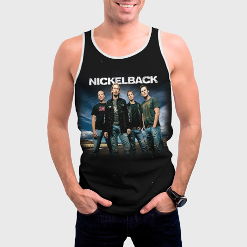 Мужская майка 3D Nickelback, цвет 3D печать - фото 3