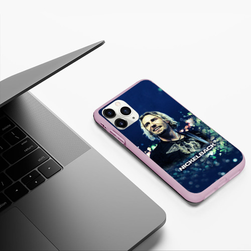 Чехол для iPhone 11 Pro матовый Nickelback, цвет розовый - фото 5