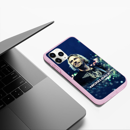 Чехол для iPhone 11 Pro Max матовый Nickelback, цвет розовый - фото 5