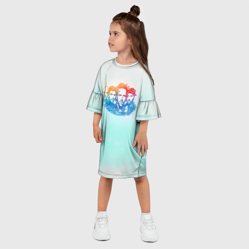 Детское платье 3D Coldplay, цвет 3D печать - фото 3
