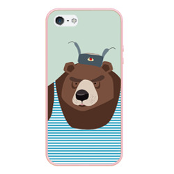 Чехол для iPhone 5/5S матовый Русский медведь