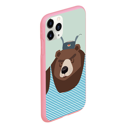 Чехол для iPhone 11 Pro Max матовый Русский медведь, цвет баблгам - фото 3