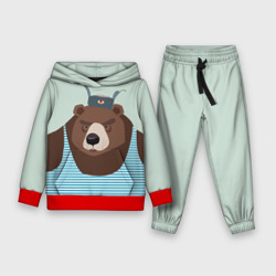 Детский костюм с толстовкой 3D Русский медведь
