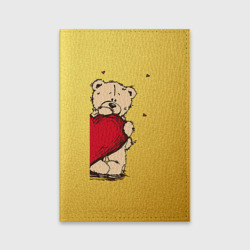 Обложка для паспорта матовая кожа Медведи а