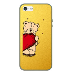Чехол для iPhone 5/5S матовый Медведи а