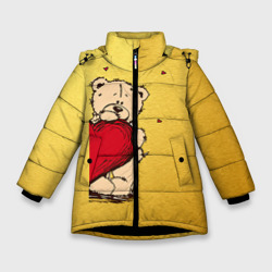 Зимняя куртка для девочек 3D Медведи а