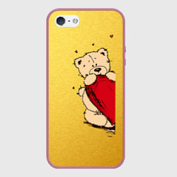 Чехол для iPhone 5/5S матовый Медведи б