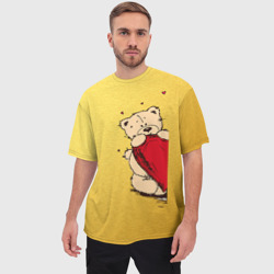 Мужская футболка oversize 3D Медведи б - фото 2