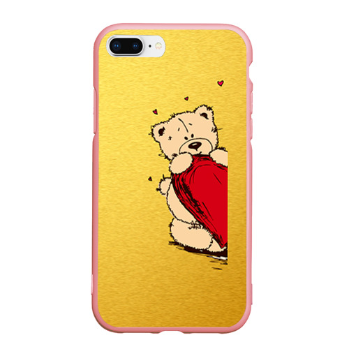 Чехол для iPhone 7Plus/8 Plus матовый Медведи б, цвет баблгам
