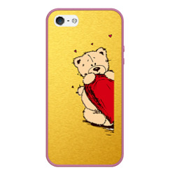 Чехол для iPhone 5/5S матовый Медведи б