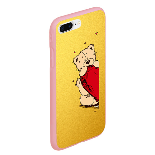 Чехол для iPhone 7Plus/8 Plus матовый Медведи б, цвет баблгам - фото 3