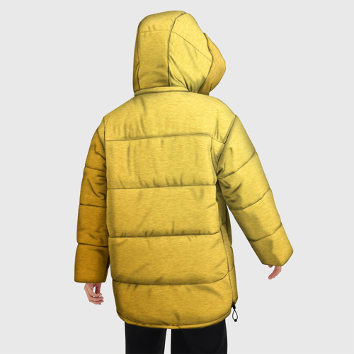 Женская зимняя куртка 3D с принтом Медведи б, вид сзади #2