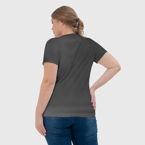 Женская футболка 3D Серый голубоглазый котенок, цвет 3D печать - фото 7