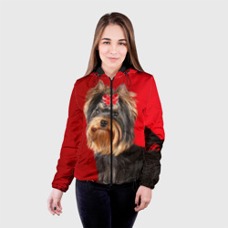 Женская куртка 3D Йоркширский терьер - фото 2