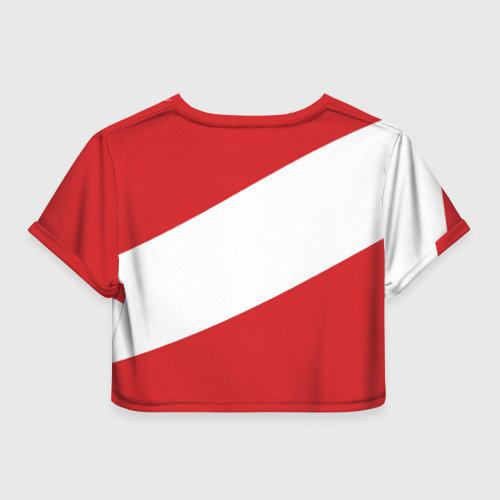 Женская футболка Crop-top 3D Detroit Red Wings D, цвет 3D печать - фото 2