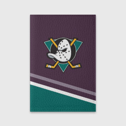 Обложка для паспорта матовая кожа Anaheim Ducks Selanne