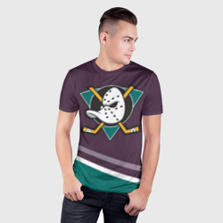 Мужская футболка 3D Slim Anaheim Ducks Selanne - фото 2