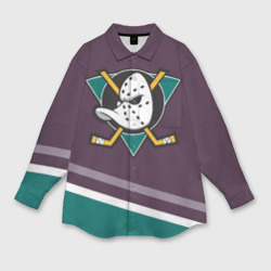 Мужская рубашка oversize 3D Anaheim Ducks Selanne