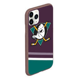 Чехол для iPhone 11 Pro Max матовый Anaheim Ducks Selanne - фото 2