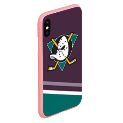 Чехол для iPhone XS Max матовый Anaheim Ducks Selanne - фото 2