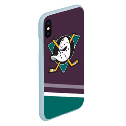 Чехол для iPhone XS Max матовый Anaheim Ducks Selanne - фото 2