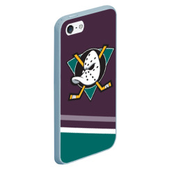 Чехол для iPhone 5/5S матовый Anaheim Ducks Selanne - фото 2