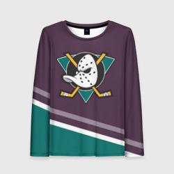 Женский лонгслив 3D Anaheim Ducks Selanne