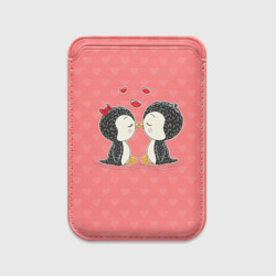 Картхолдер Magsafe магнитный Влюбленные пингвины