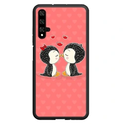 Чехол для Honor 20 Влюбленные пингвины