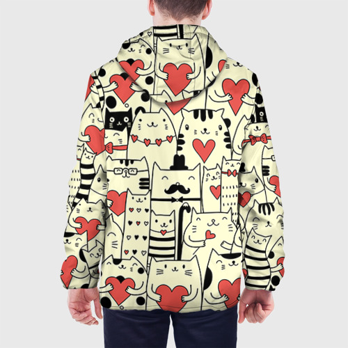Мужская куртка 3D Любящие котики, цвет 3D печать - фото 5