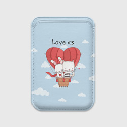 Картхолдер Magsafe магнитный Влюбленные на шаре