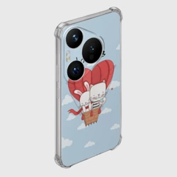 Чехол для Huawei Pura 70 Влюбленные на шаре - фото 2