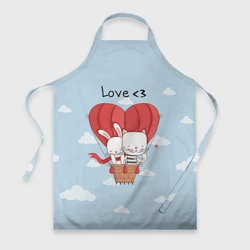Фартук 3D Влюбленные на шаре