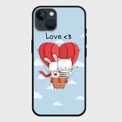 Чехол для iPhone 14 Влюбленные на шаре