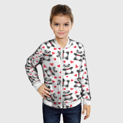 Детский бомбер 3D Панда и любовь - фото 2