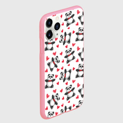Чехол для iPhone 11 Pro Max матовый Панда и любовь - фото 2