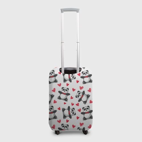 Чехол для чемодана 3D Панда и любовь, цвет 3D печать - фото 2