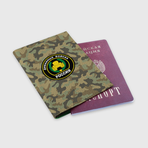 Обложка для паспорта матовая кожа Диванные войска, цвет зеленый - фото 3